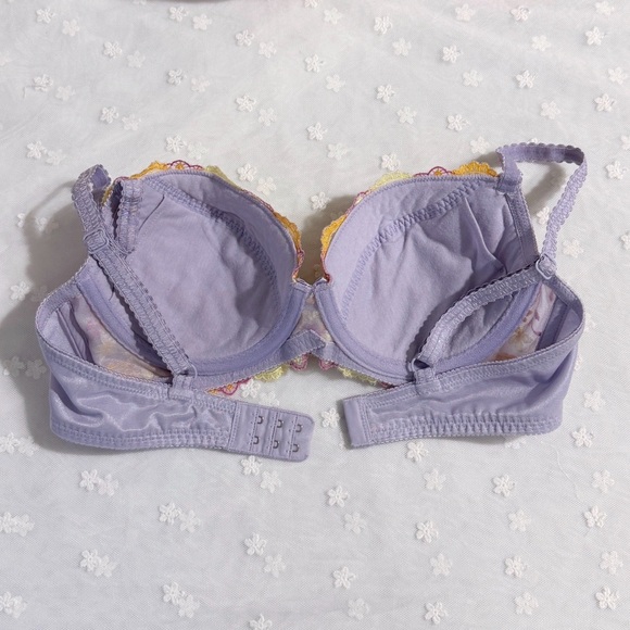 US-34B/JP-C75 Japanese Brand Triumph Gorgeous Floral Embroidery Bra Women Girls - Picture 5 of 8